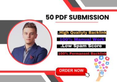 I will do PDF Submission Manual Backlinks on High Aut...
