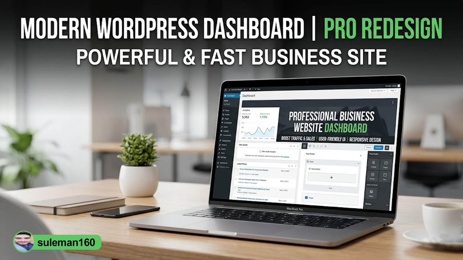 I Will Professionaly Redesign Your WordPress Business Website for Better SEO and Speed