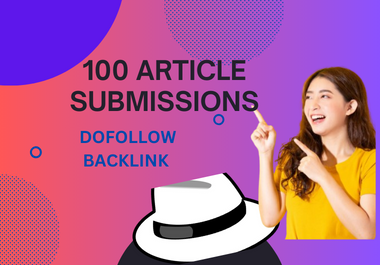 I can generate premium 100 submissions Backlinks with...