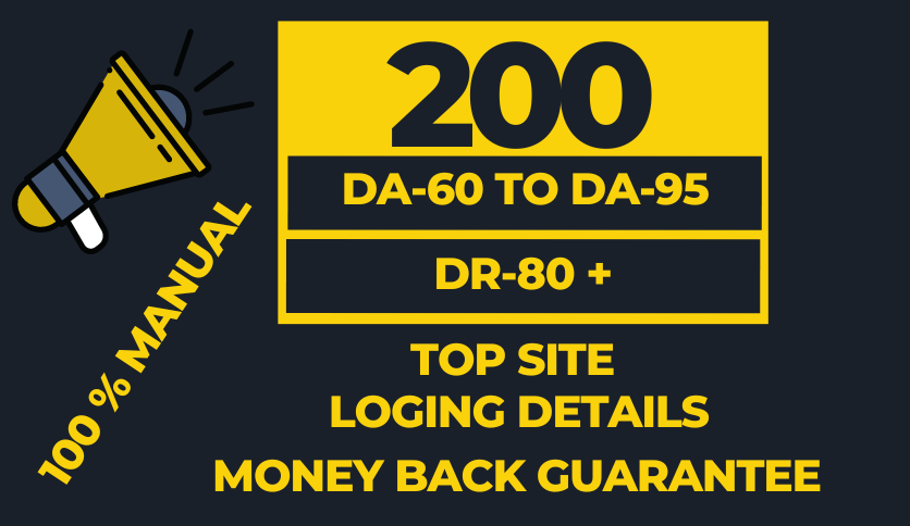 i will provide 200 profile backlinks for seo