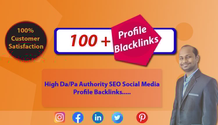  I will create 100+ high da authority SEO profile backlinks 