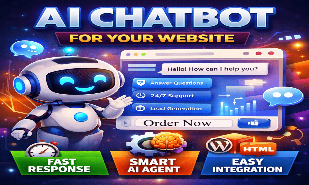 I WIll build a smart ai chatbot and integrate to website