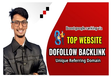 I will provide seo backlinks high da authority link building service for google ranking