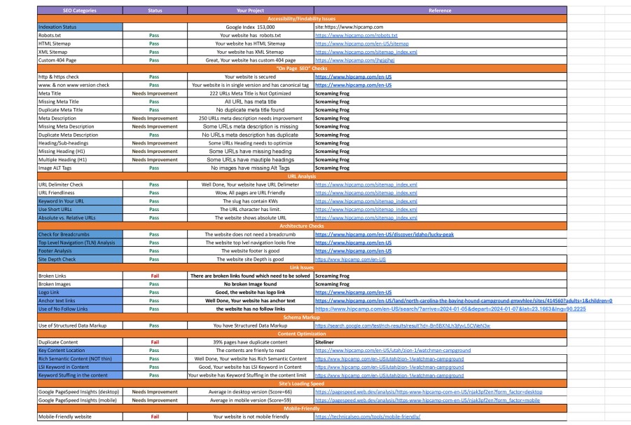 I will provide professional website seo audit