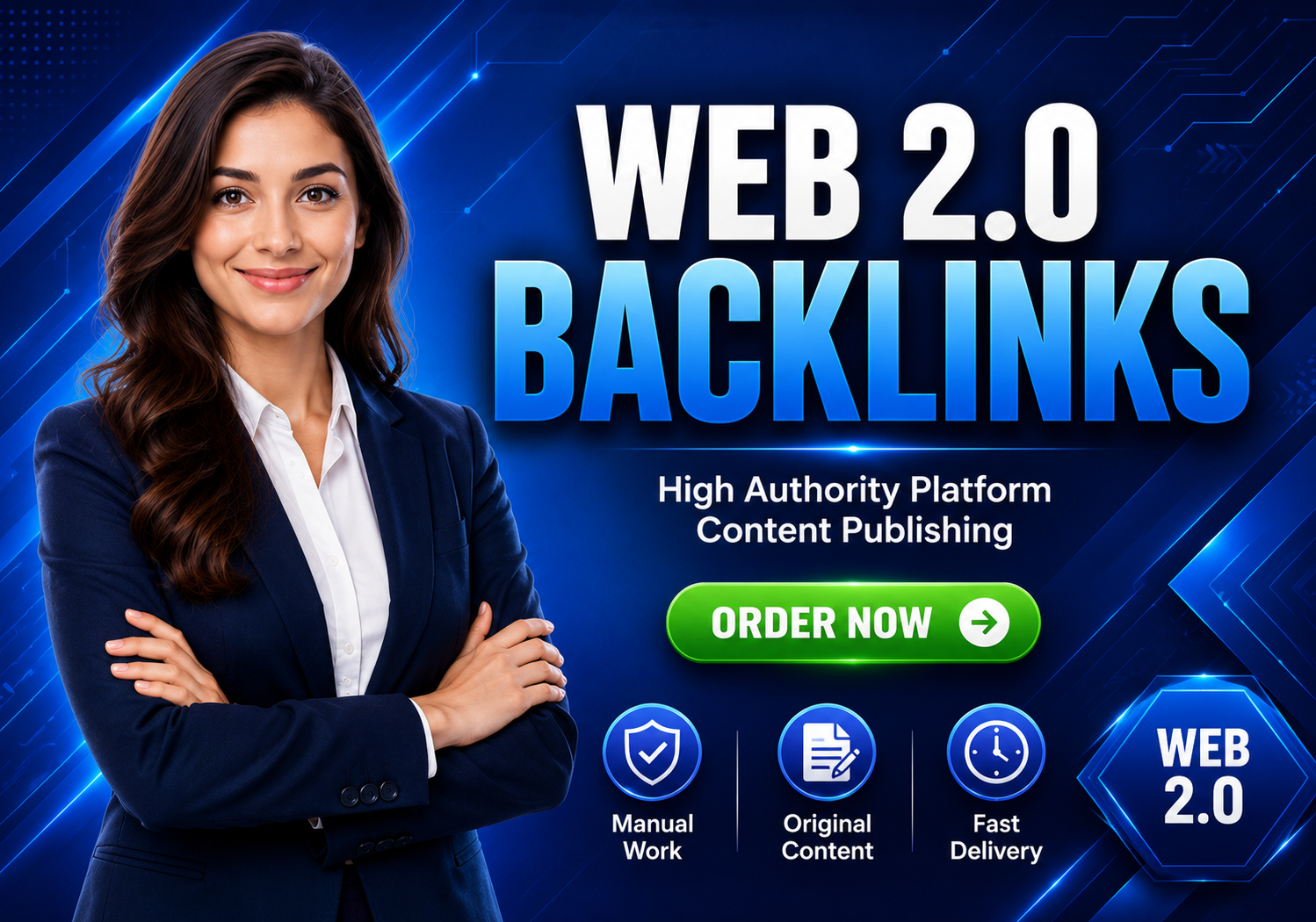 I will create 10 Web 2.0 backlinks from high authority platforms like WordPress, Blogger, and Medium