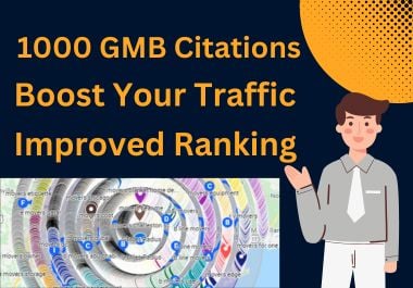 I will do 1000 google maps citations for gmb ranking ...