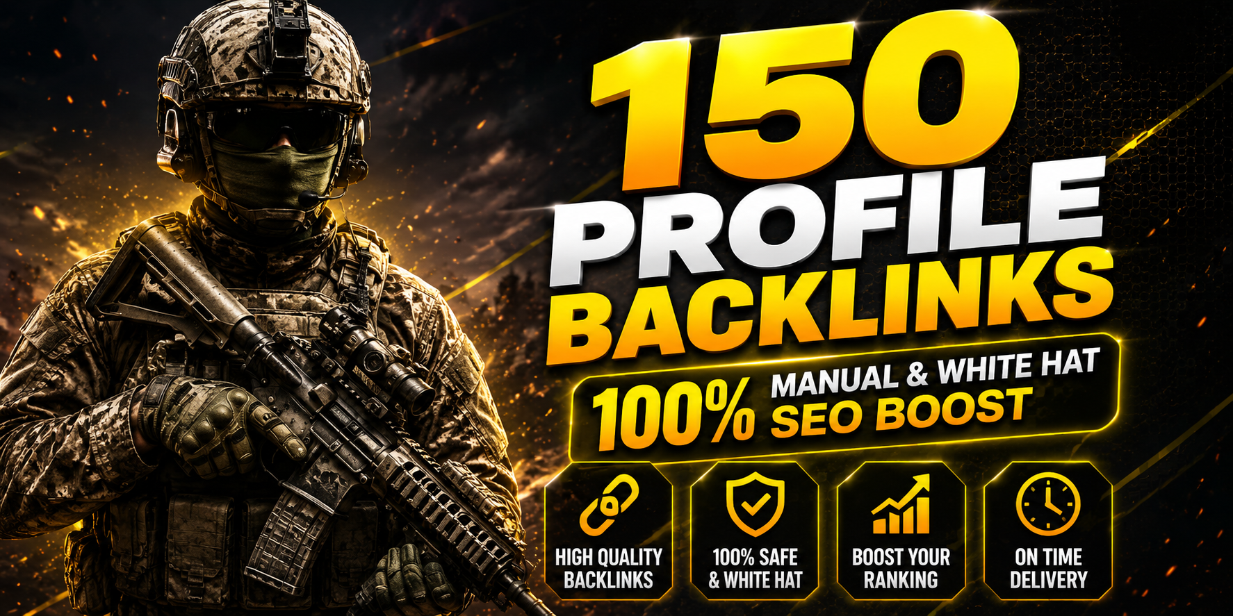 150 High DA/DR Profile Backlinks 100 Manual & Whi...