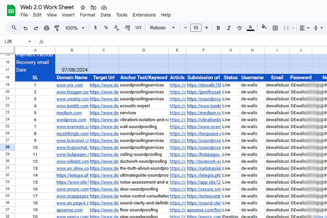Boost Google Rankings with 100% Manual High-Quality Web 2.0 Backlinks.