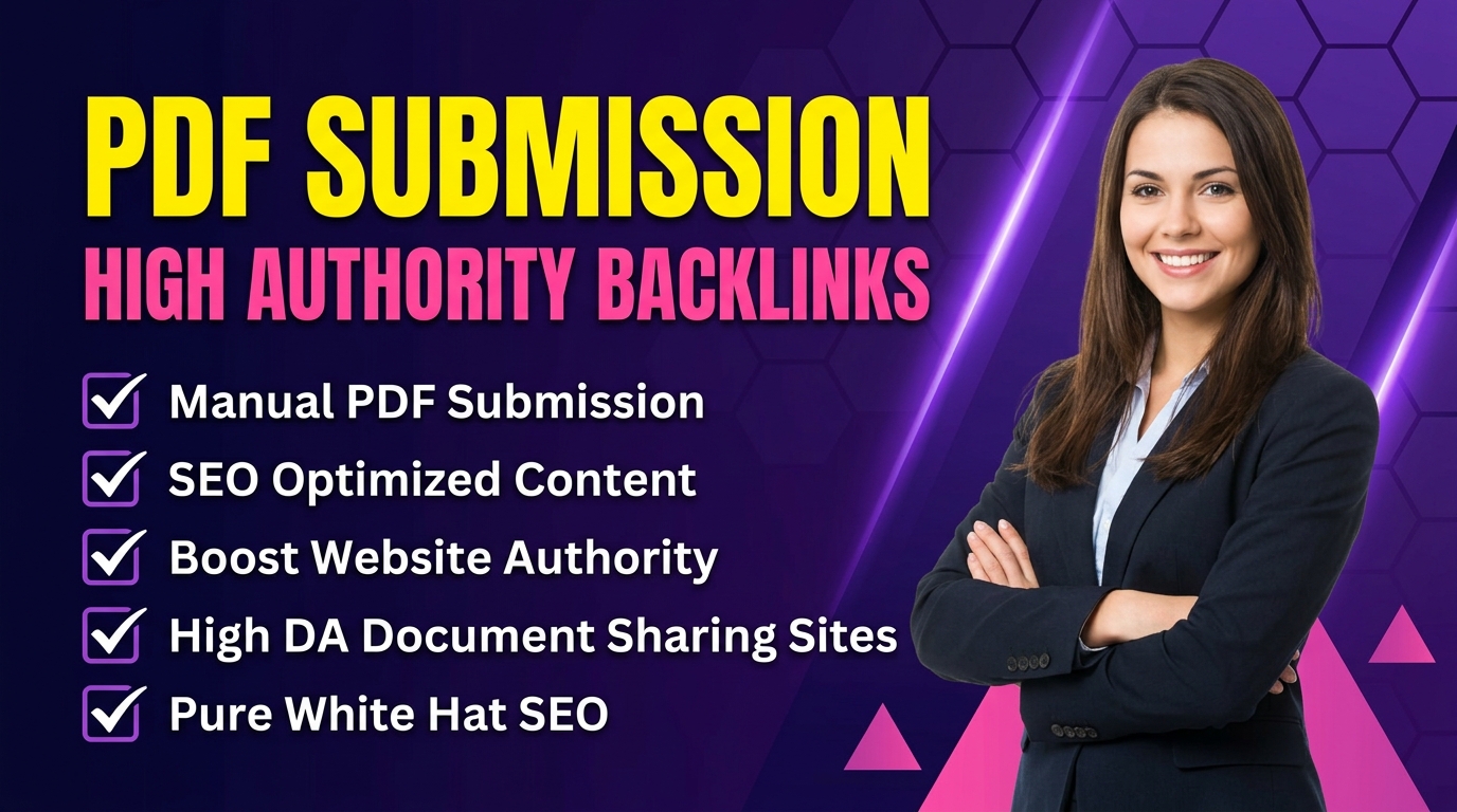 I will do 20 PDF submission manually on high da docum...