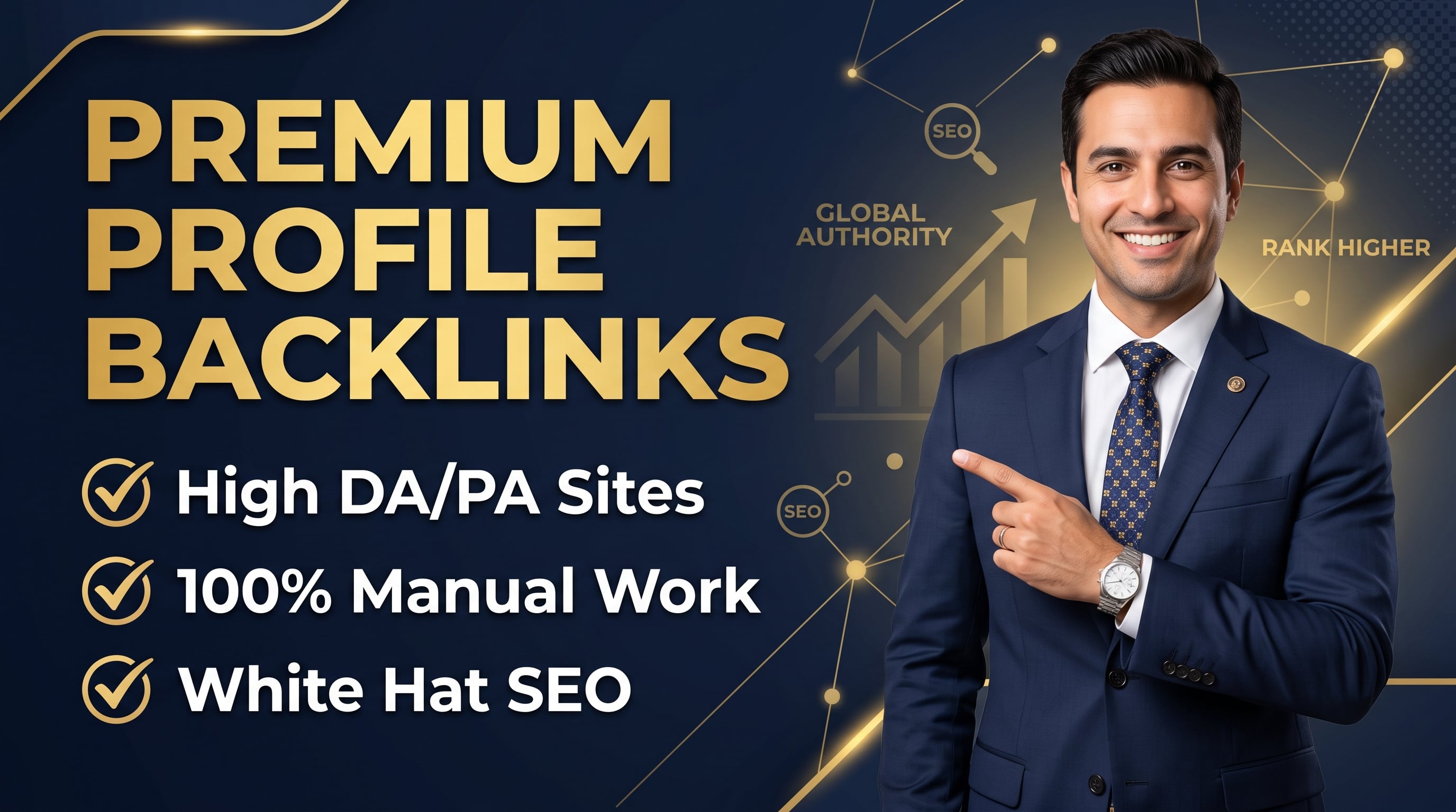 Establish Solid Brand Authority with 40 Manual White Hat Profile Backlinks