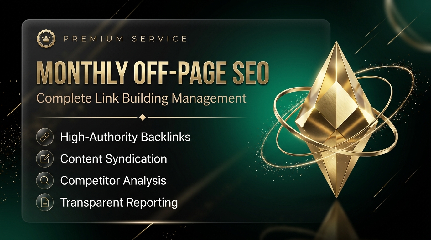 Monthly Off-Page SEO Management &mdash; Complete Dofollow Link Building Package