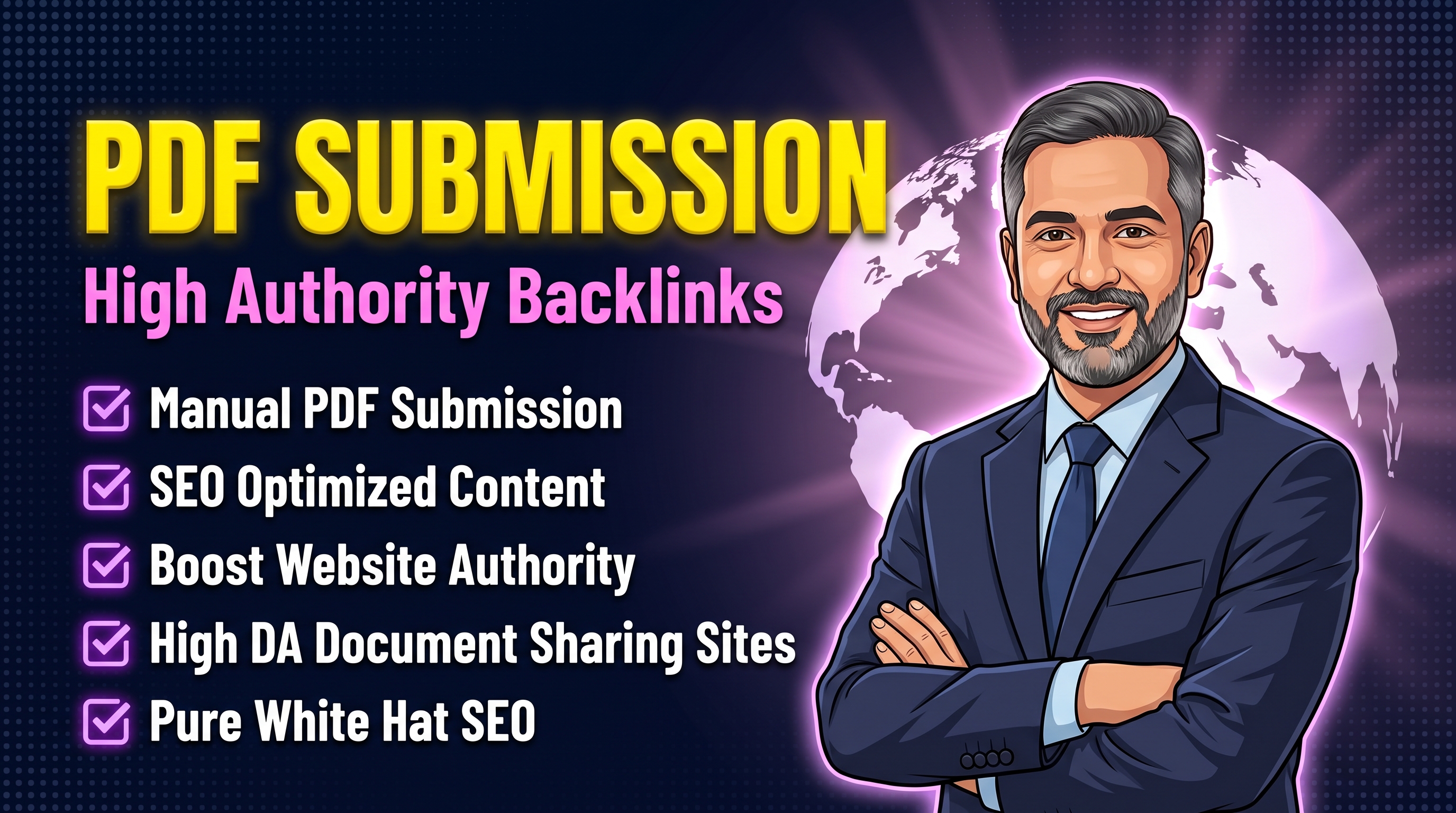 I will do 20 PDF submission manually Dofollow high da...