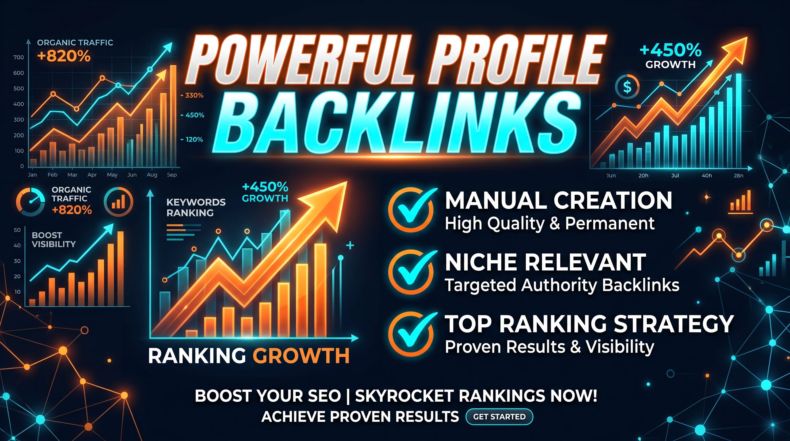 I Will Create 70 Premium Manual Profile Backlinks To Boost SEO
