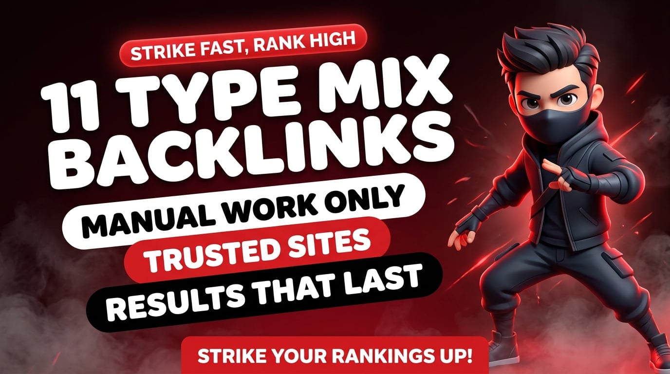 450 High Quality Mix Backlinks - 11 Type Combo Packag...
