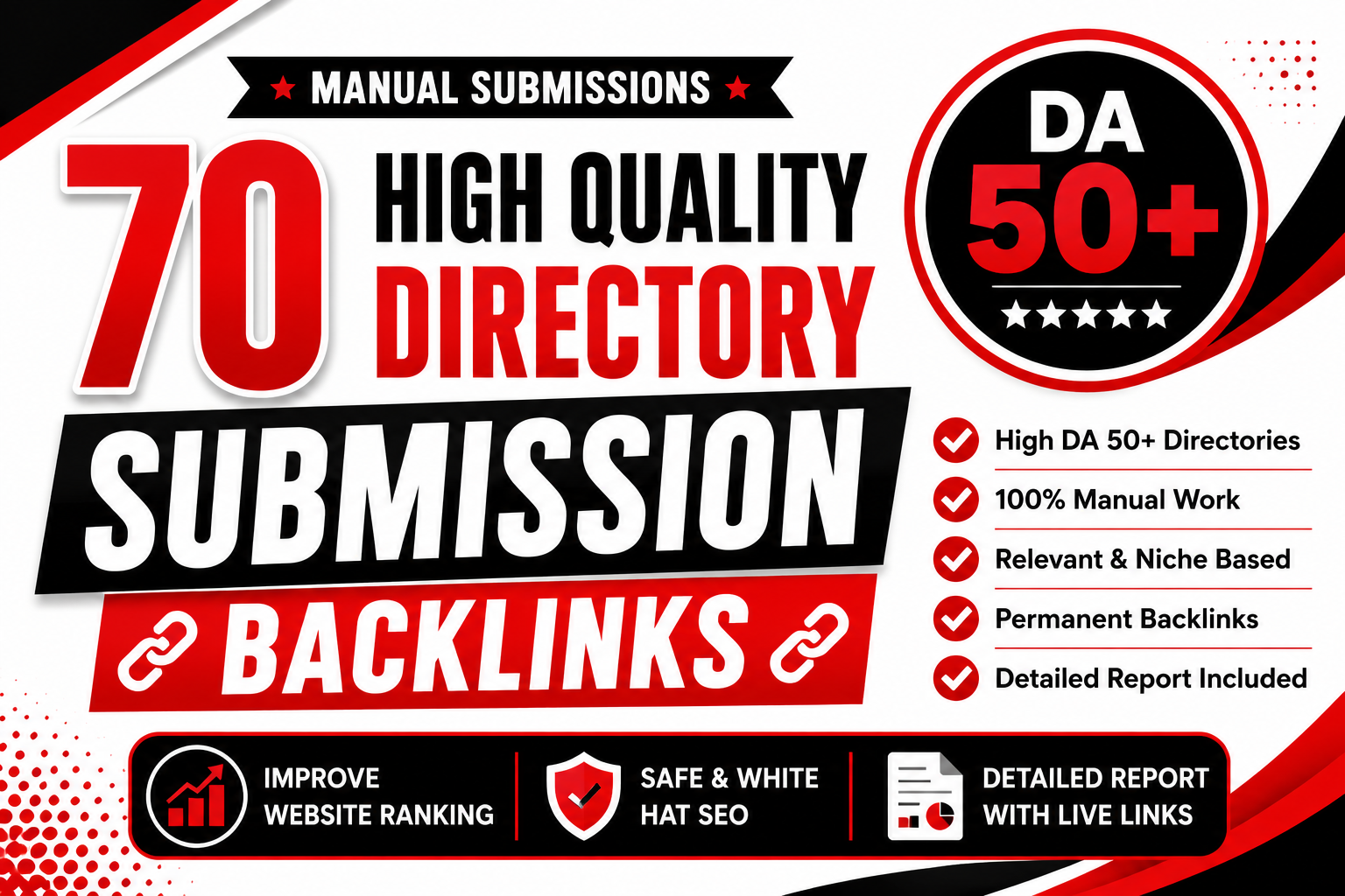 I Will Create 70 Manual Directory Submission Backlinks High DA 50+