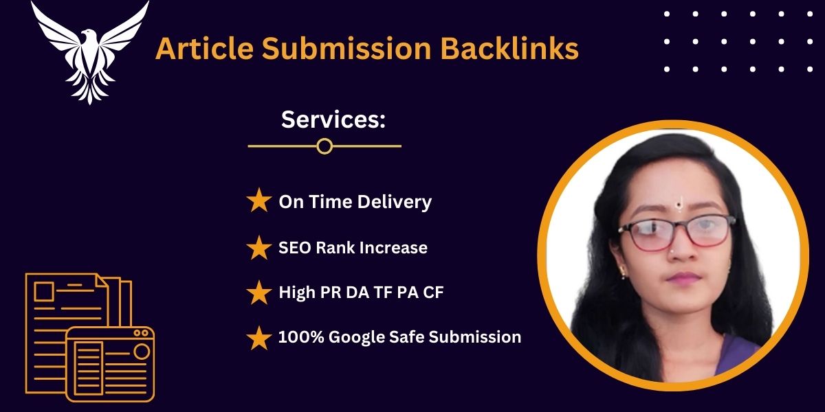 I will provide 50+ Manual Article Dofollow Backlinks,...