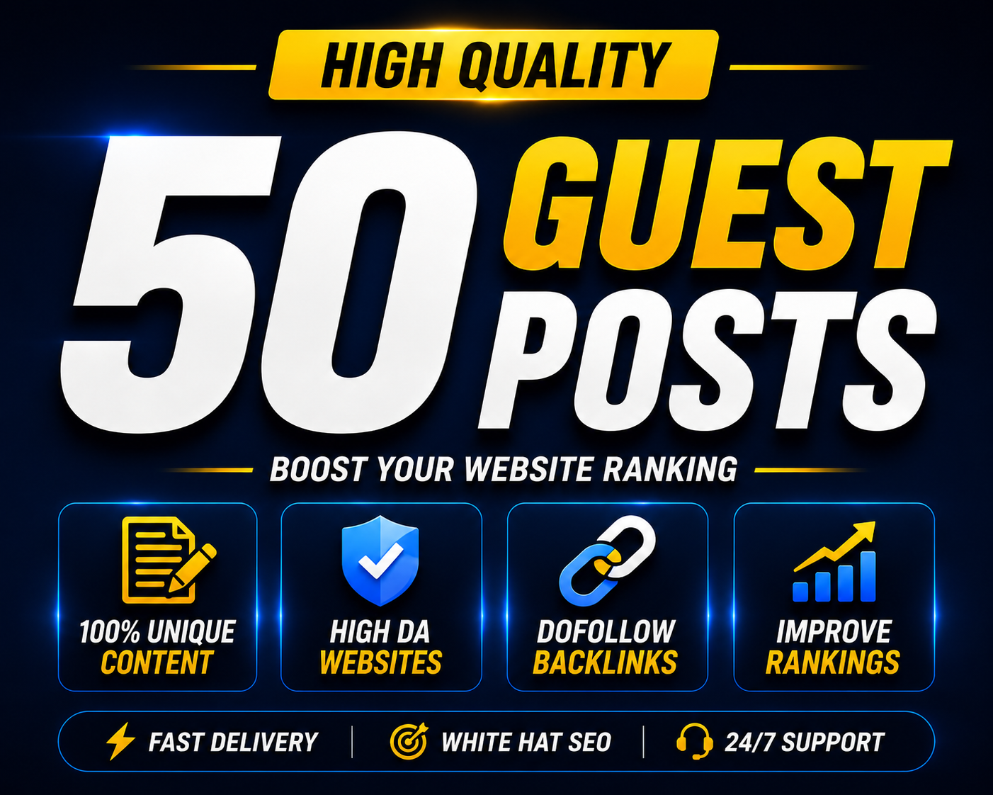 50 HIGH QUALITY DOFOLLOW GUEST POST 
