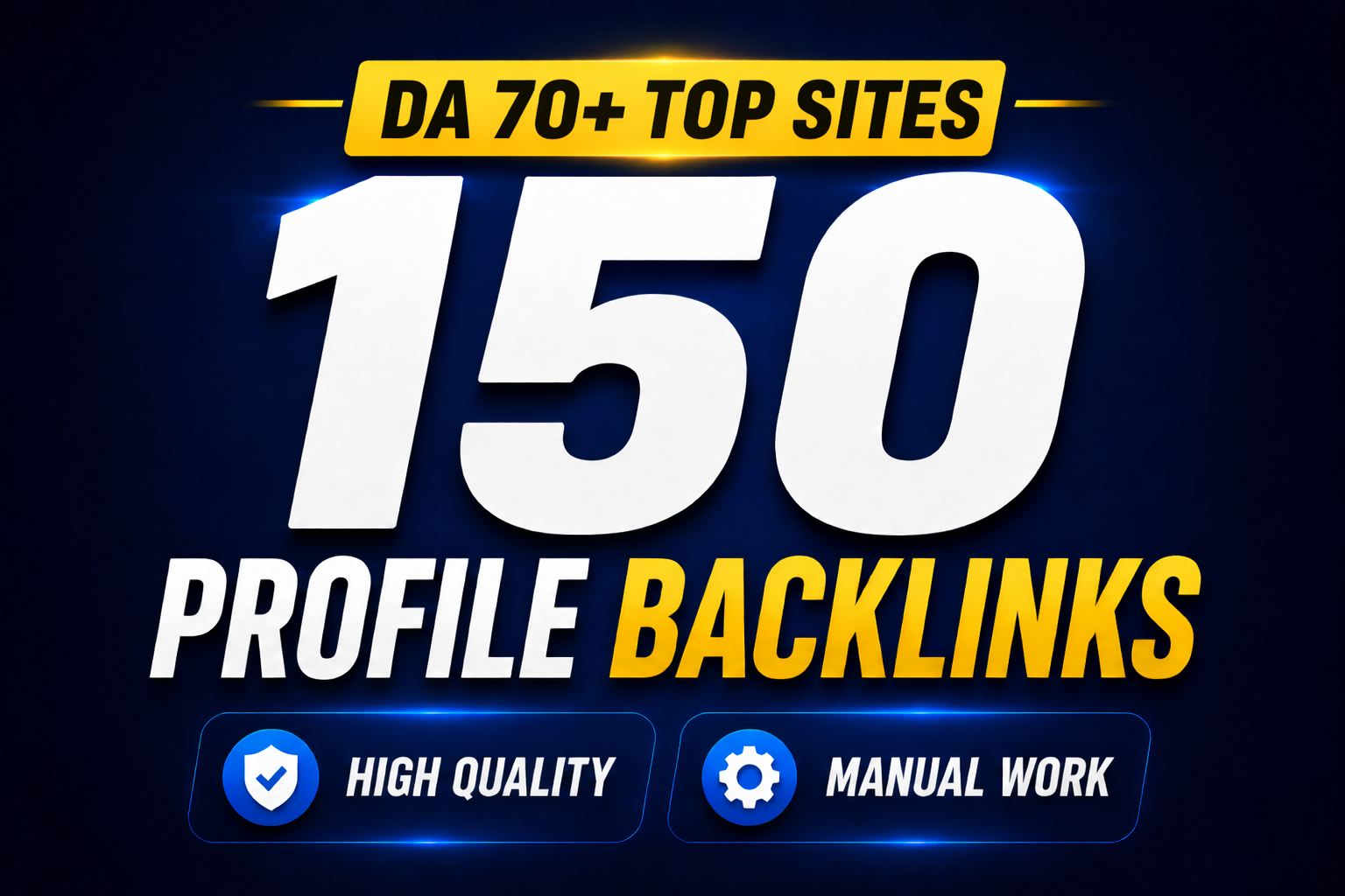 I will manually create 150 Top Profile Backlinks DA 6...