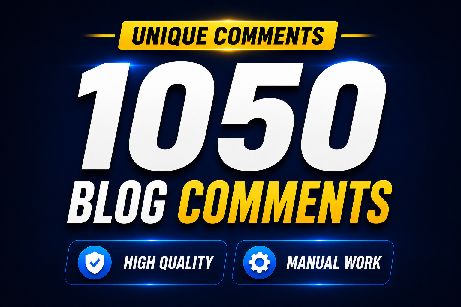 I Will Manually Create 1050 Unique Comments High DA B...