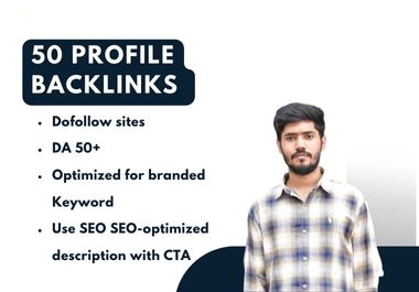 I will do 50 Profile Backlinks For Your Website
