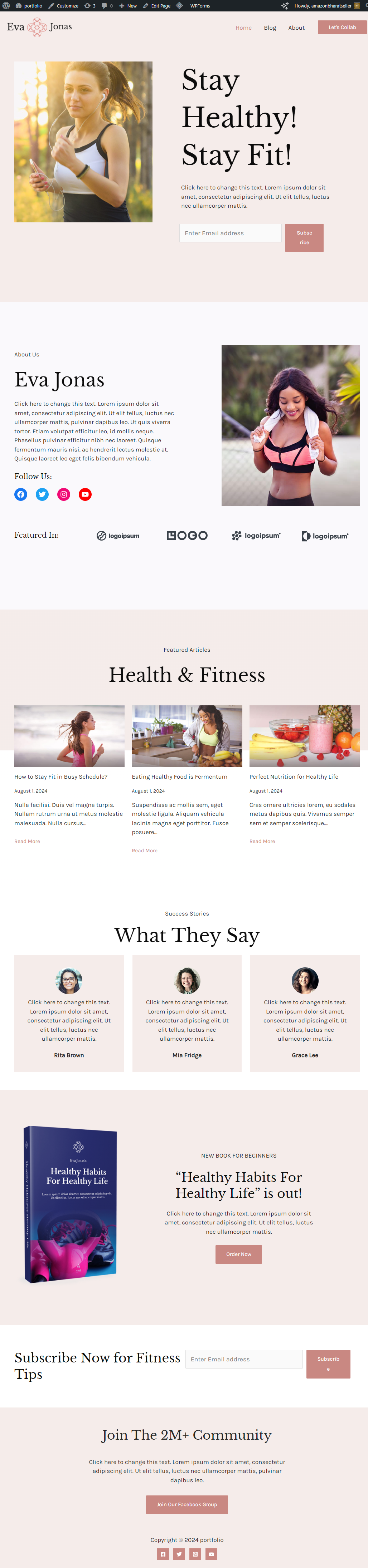 I will design a Full Professional Wordpress Website Creation