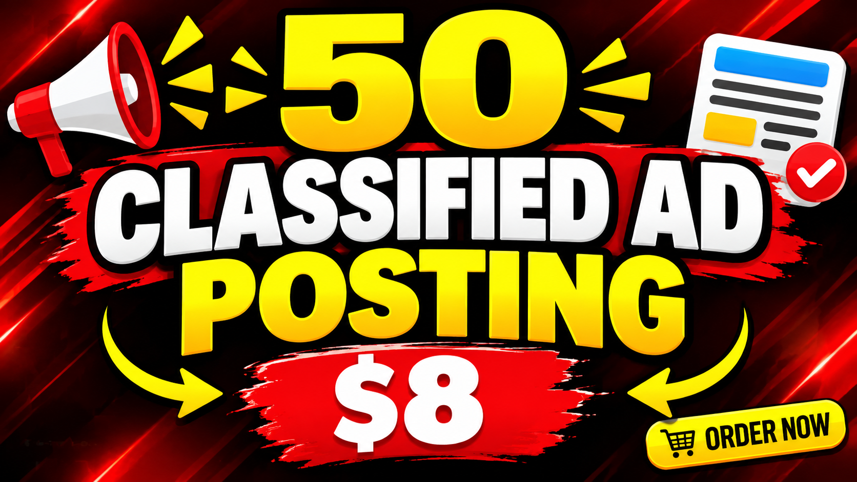 I Will Post 50 Classified Ads on Relevant Websites for Targeted Exposure