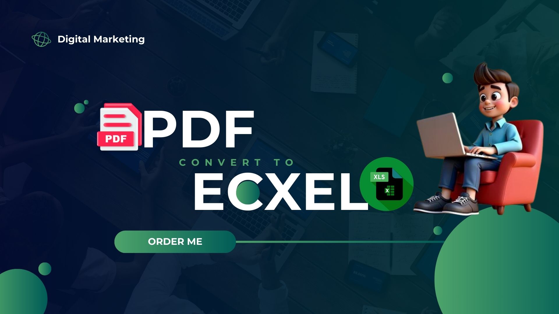 I will accurately convert PDFs to Excel with Manual data entry.