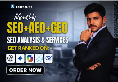Rank your website with SEO+AEO+GEO using latest white hat techniques