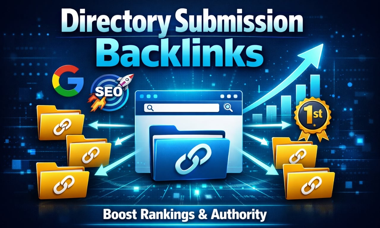 I will create 100 premium directory submission backlinks to boost your website authority