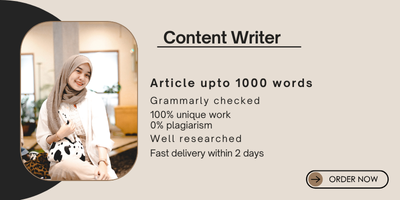 I will write unique 1000 words article for you easy t...