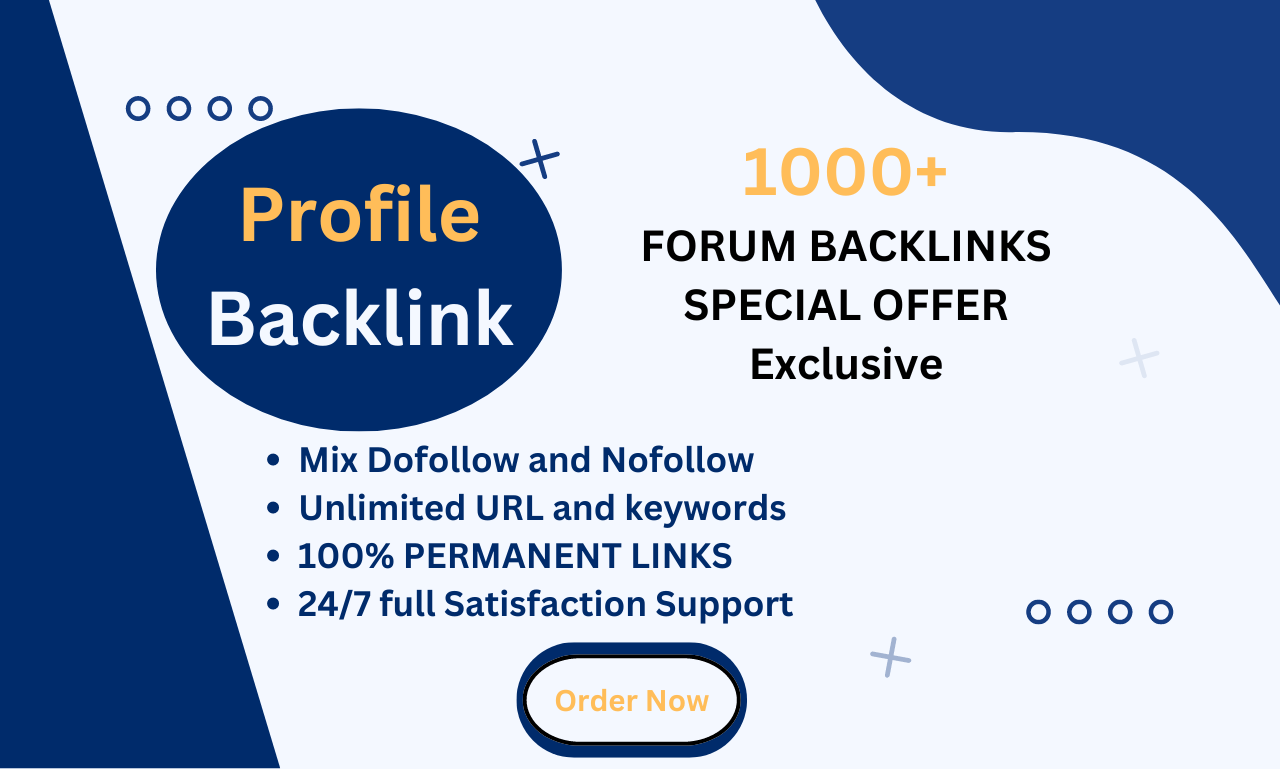 I will make your Profile Backlink Expert.