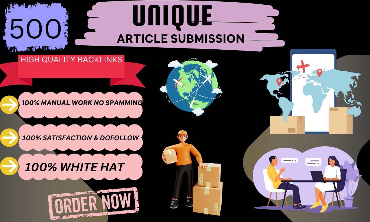 I will DO 500 UNIQUE High Quality Backlinks, 100% Satisfiction
