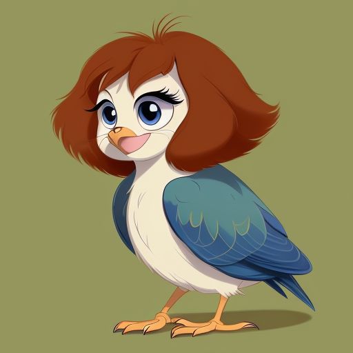 I will create a cartoon character based on your description