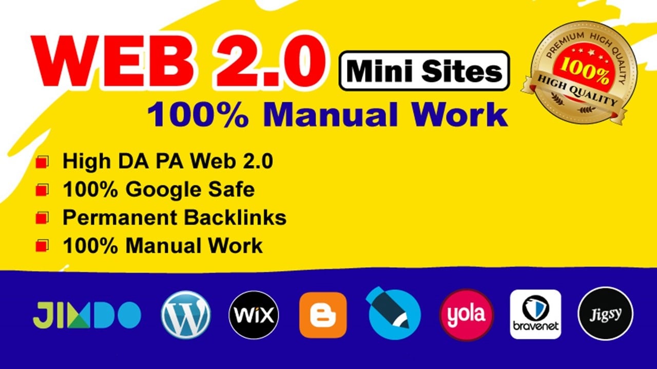 500 SEO Optimized Web 2.0 Properties for Traffic Increase