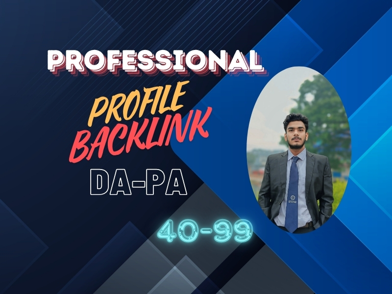 I can do high qulity profile for backlink your website 
