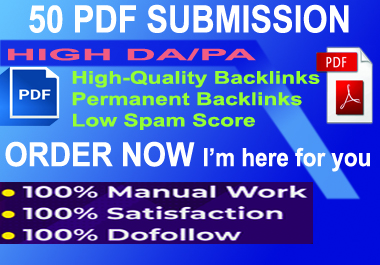 50 PDF submission/share on peak too much DA, PA, we...