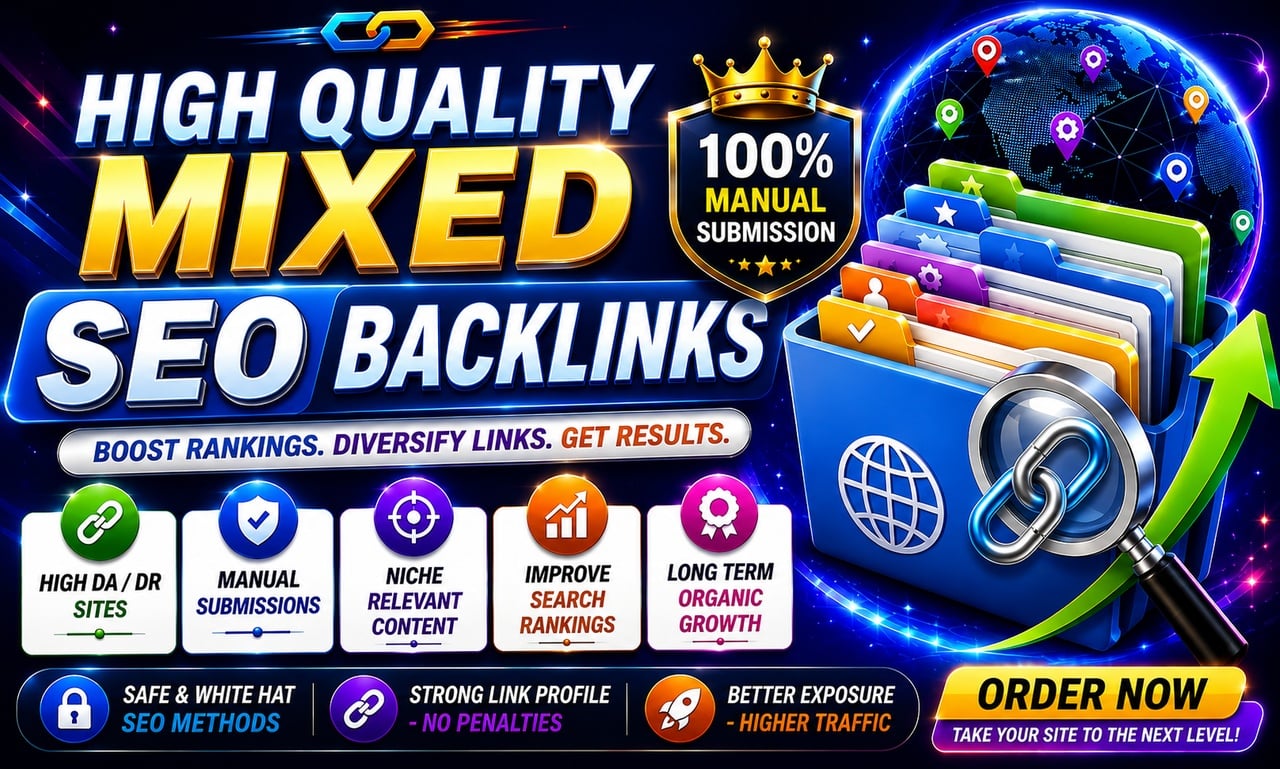 Premium 8560 Mixed Backlinks Niche Edits, PR9, Web 2.0, Forum Posting, Directory Submissions