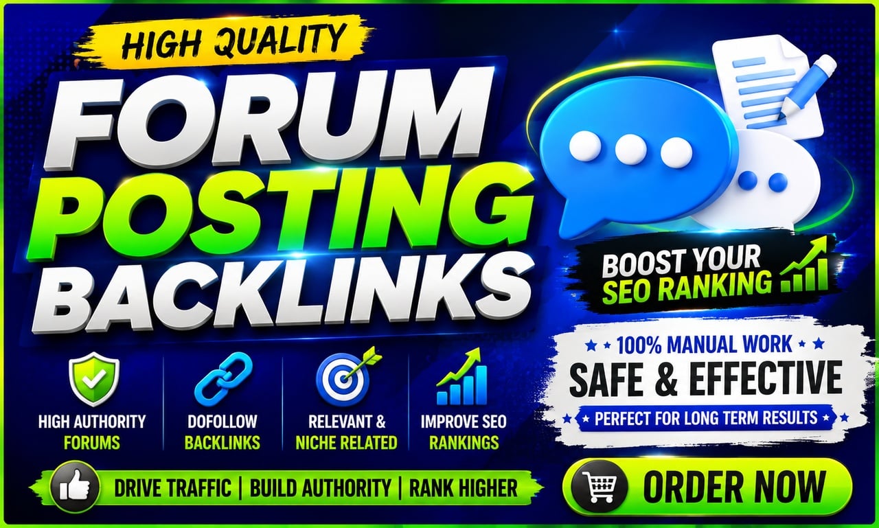 Top 45+ forum posting high quality do follow SEO backlinks 