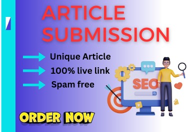 I will provide 100 dofollow contextual article submis...