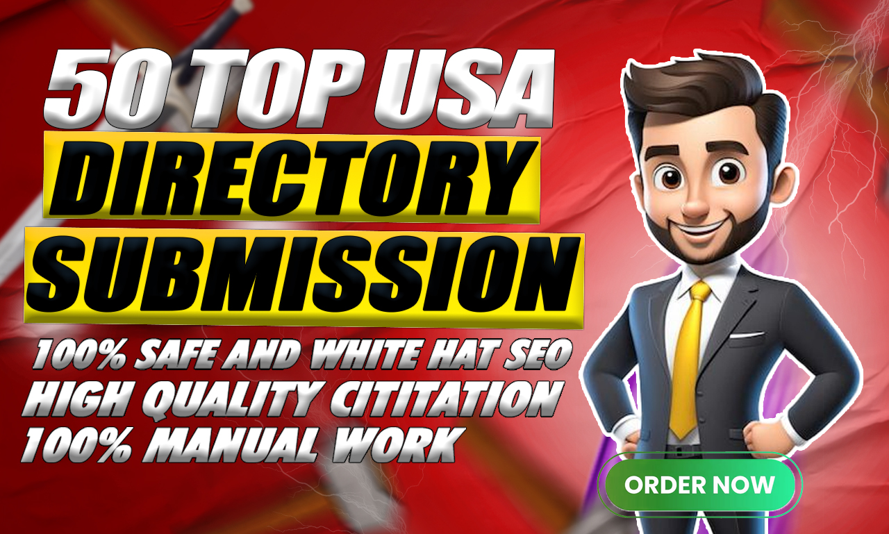 I will build 50 manual directory submission backlinks on high da DR sites