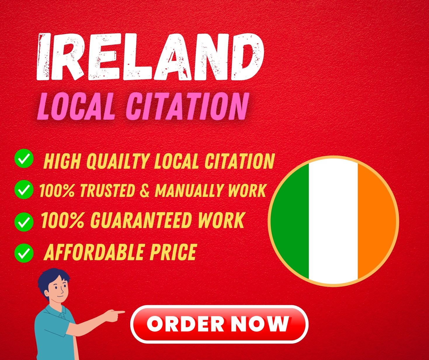 i will do 50 Ireland citations for local seo