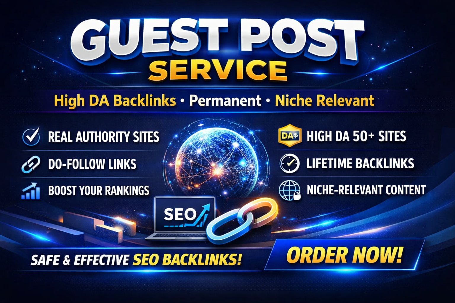 I will Publish High-Authority Guest Posts With Do-Follow Backlinks
