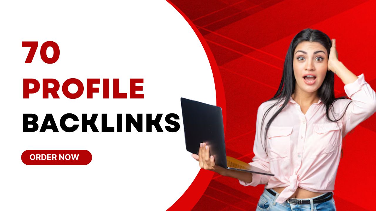 70 Profile Backlinks, SEO Backlinks, Link Building