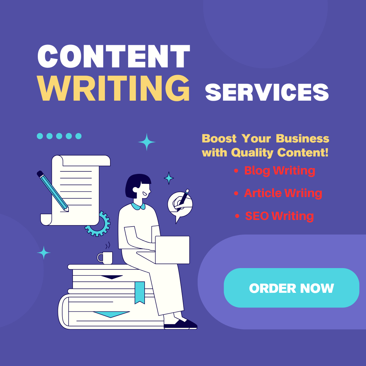 I will write SEO writing, content writing and qualit...