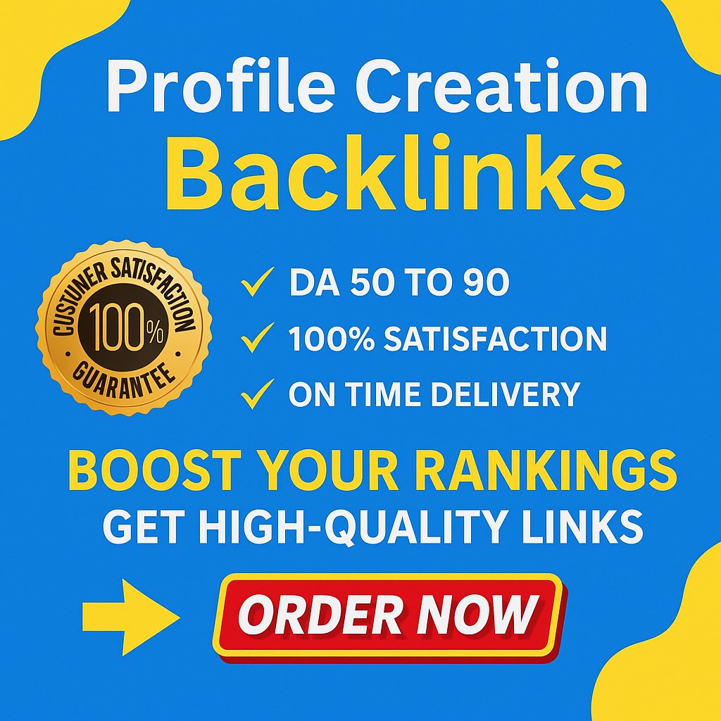 Get 40 High-Authority Profile Backlinks (DA 50+) &ndash; Boost Rankings & Traffic