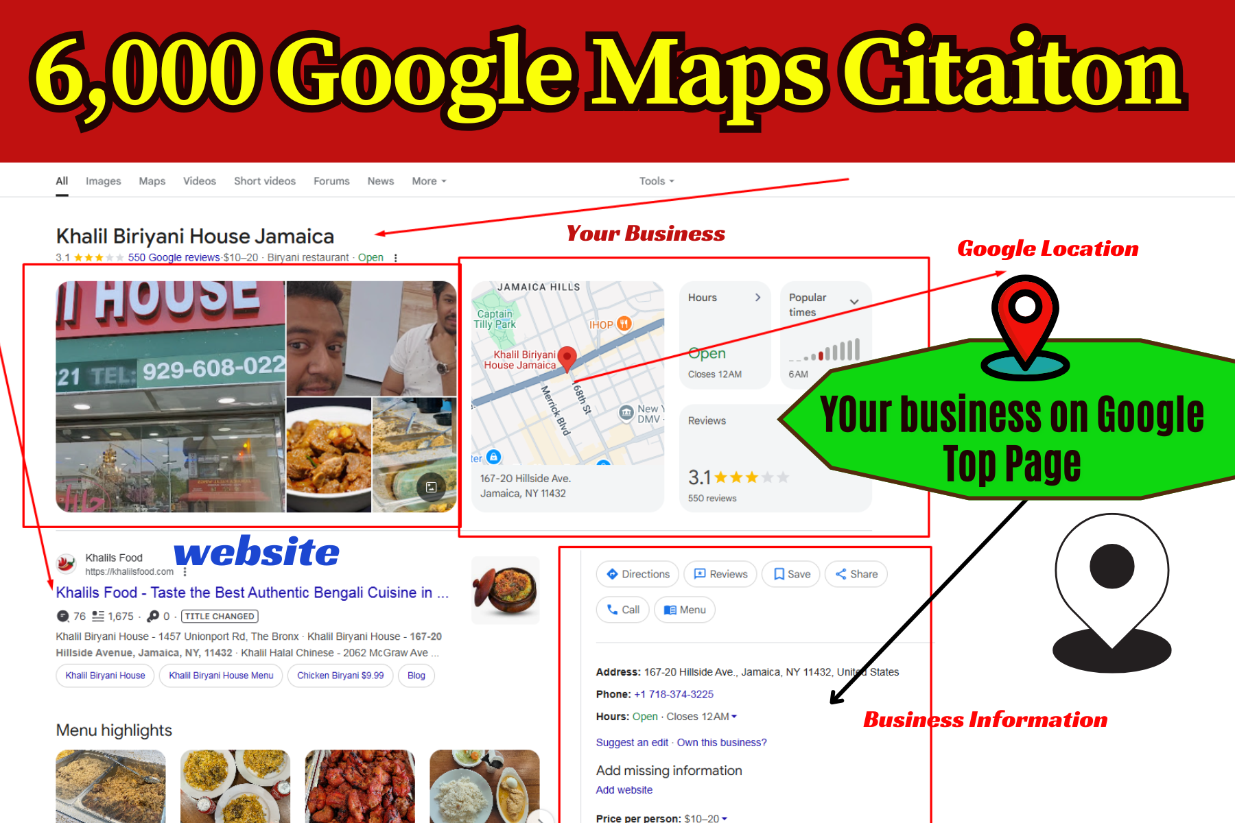 Manual 6,000+ Google Maps Citations to Improve GMB Ranking Visibility for local SEO