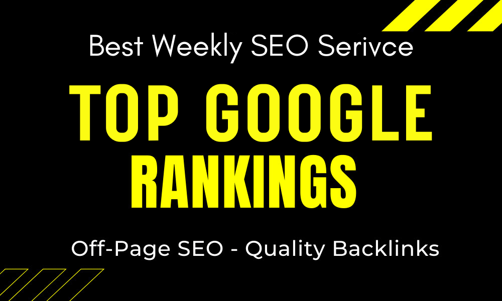 We will deliver a professional weekly SEO Package for...