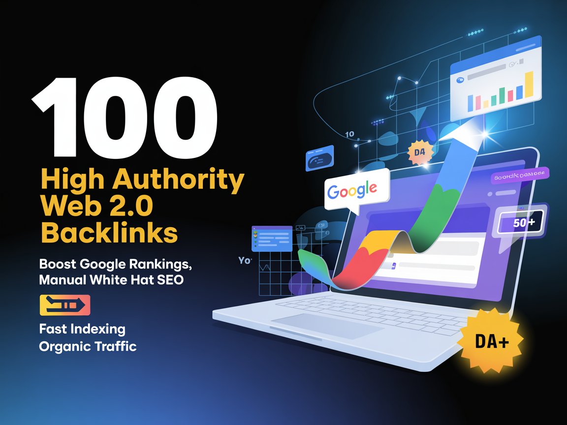 I Will Build 100 High Authority Web 2.0 SEO Backlinks...