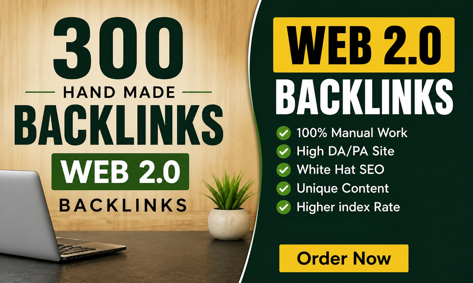 300 Manual Web 2.0 Backlinks with Unique Niche Conten...