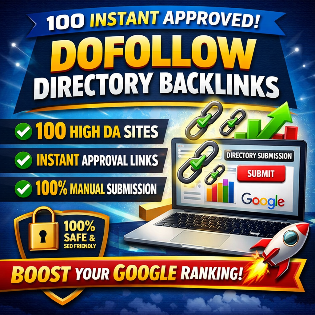 I will create 100 instant approved dofollow directory...